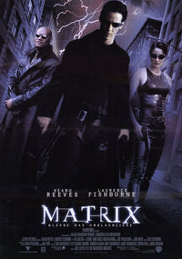 The Matrix Movie Poster Print showcasing iconic sci-fi imagery.