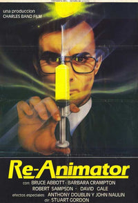 Re-Animator Movie Poster Print featuring iconic horror film artwork.