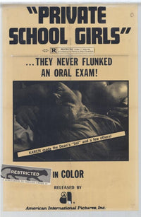 Private School Girls Movie Poster Print showcasing vibrant teenage life.