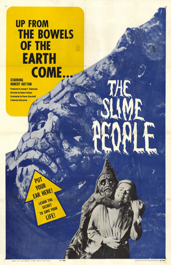 The Slime People Movie Poster Print featuring vibrant artwork