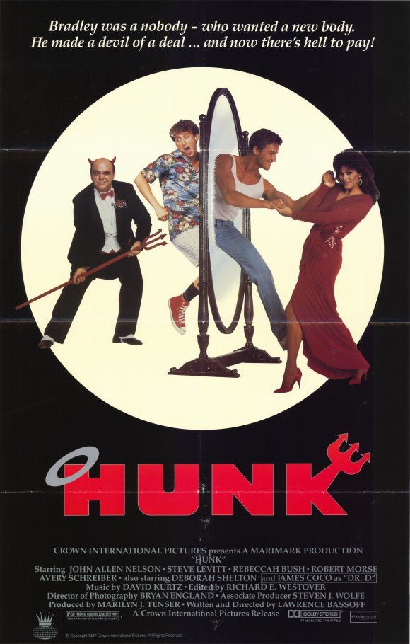Hunk Movie Poster Print showcasing vibrant film artwork.
