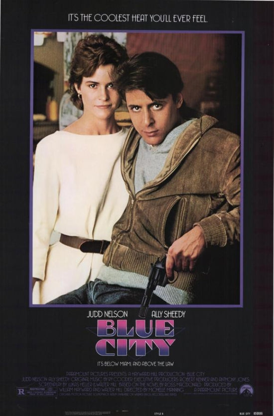 Blue City Movie Poster Print showcasing vibrant urban landscape.
