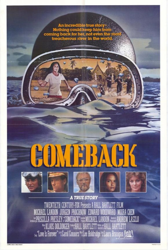 Comeback Movie Poster Print featuring vibrant colors and motivational theme.