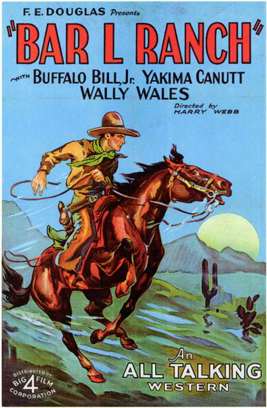 Bar L Ranch Movie Poster Print showcasing the Wild West theme.