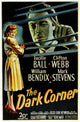 The Dark Corner Movie Poster Print showcasing classic film noir aesthetic.