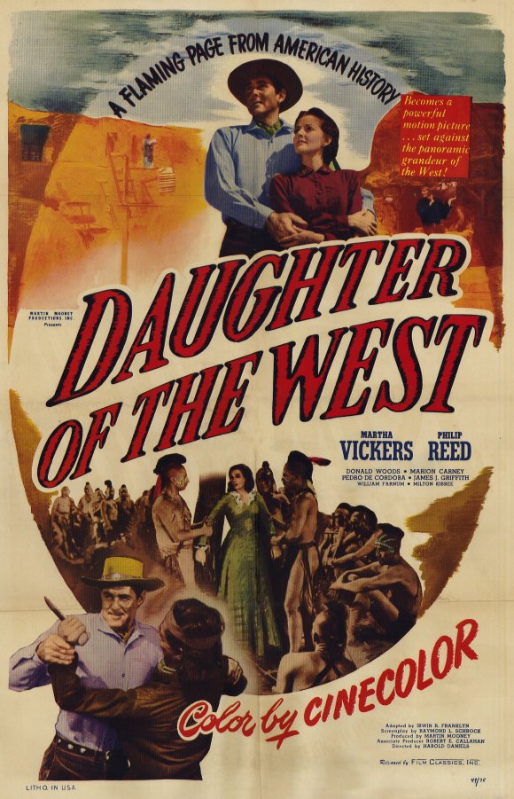 Daughter of the West Movie Poster Print showcasing classic cinema art