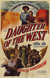 Daughter of the West Movie Poster Print showcasing classic cinema art