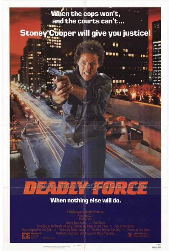 Deadly Force Movie Poster showcasing thrilling film art.