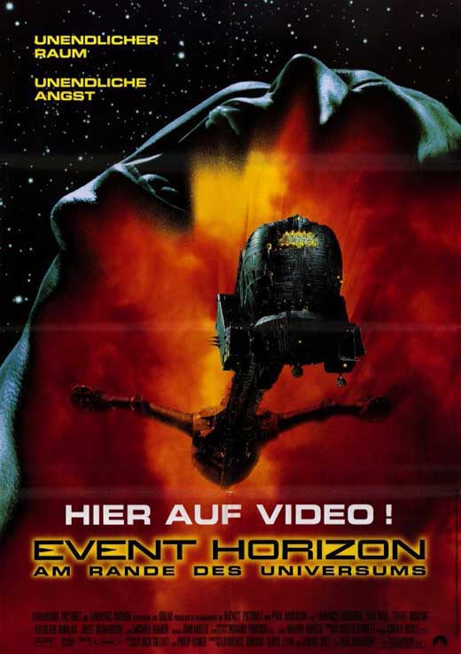 Event Horizon Movie Poster Print showcasing dramatic sci-fi imagery.
