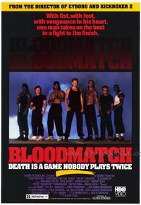 Bloodmatch Movie Poster Print showcasing bold graphics and dynamic design.