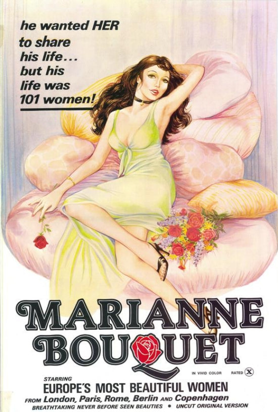 Marianne Bouquet Movie Poster Art Print featuring vibrant colors and intricate details.