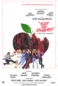 They All Laughed Movie Poster Print featuring vibrant colors and playful imagery.