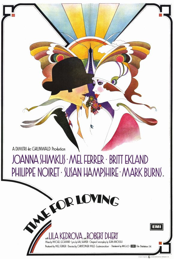 A Time for Loving Movie Poster Print showcasing cinematic romance.