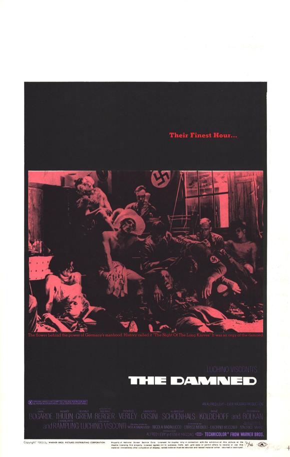 The Damned Movie Poster Print showcasing classic horror artwork.