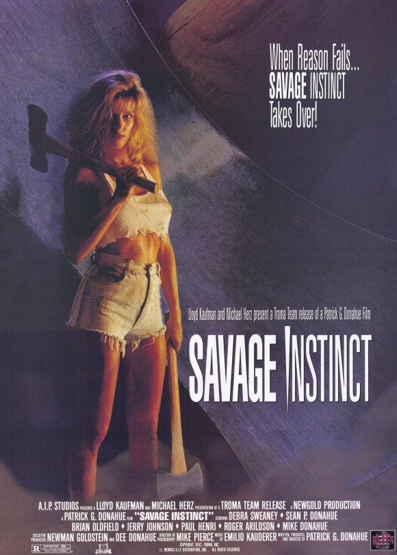 Savage Instinct Movie Poster Print showcasing vibrant imagery.
