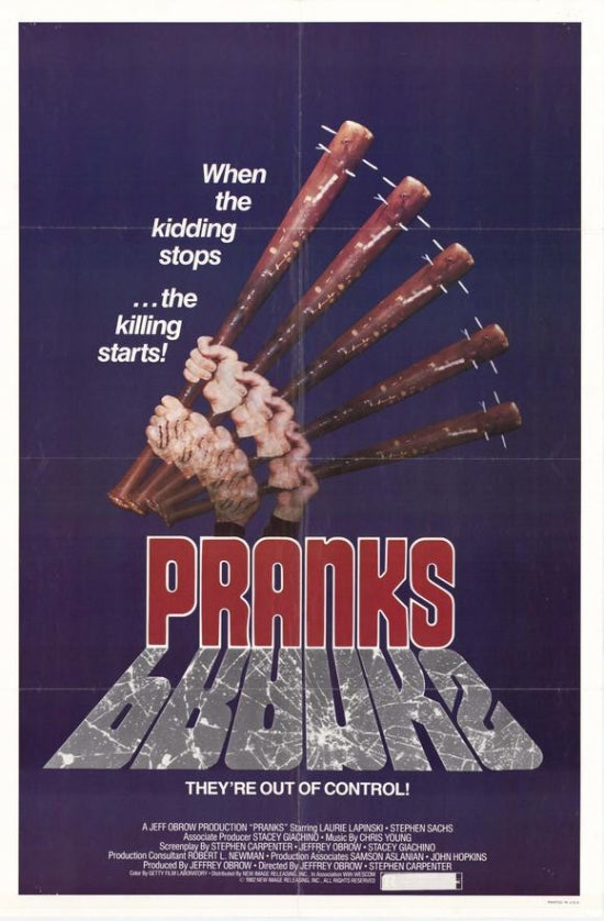 Pranks Movie Poster Print showcasing playful and fun design.