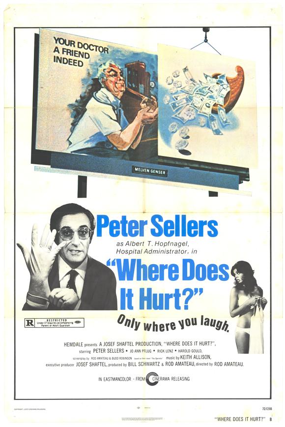 Where Does It Hurt Movie Poster Print showcasing emotional imagery.