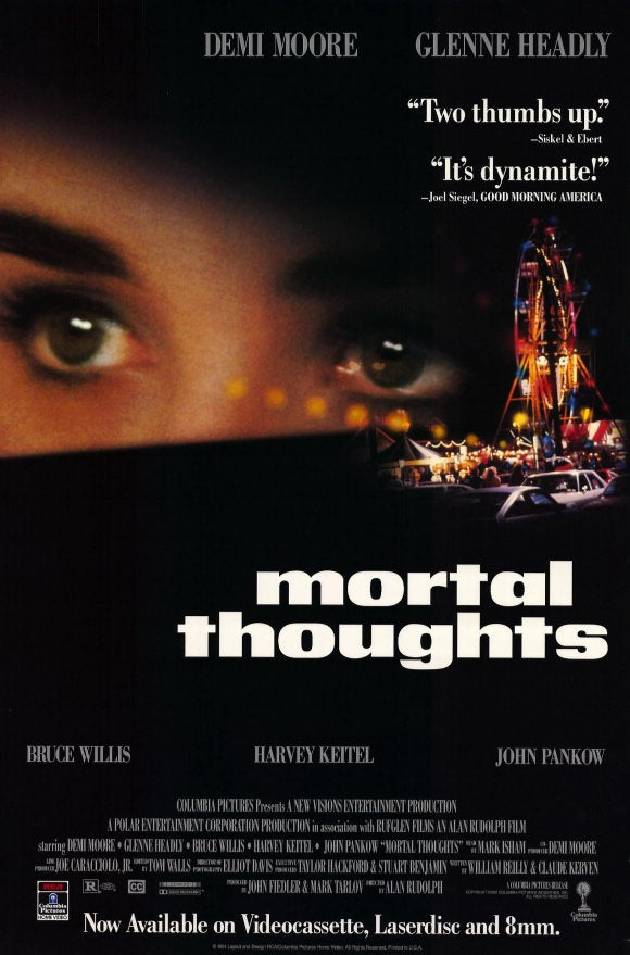 Mortal Thoughts Movie Poster Print - vibrant design for cinema lovers.