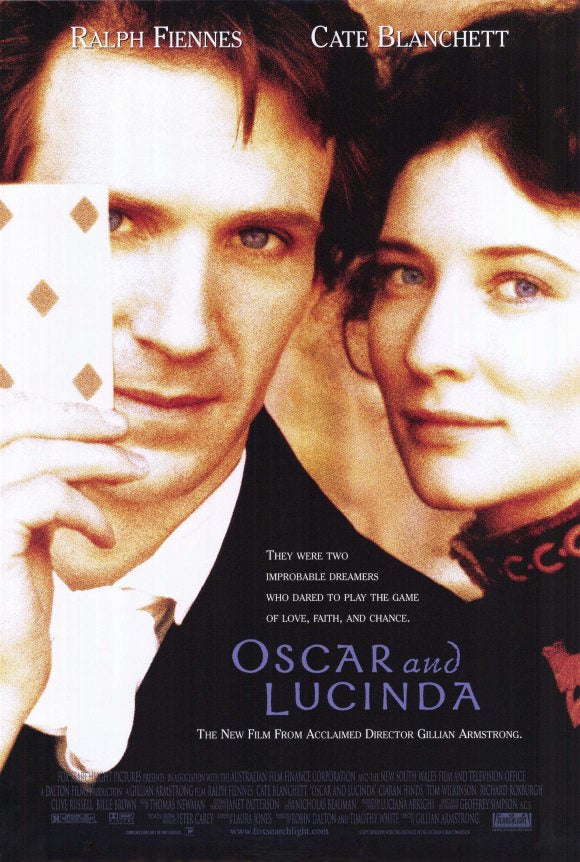 Oscar & Lucinda Movie Poster Print showcasing romantic drama imagery.