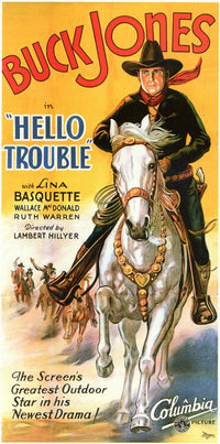 Hello Trouble Movie Poster Print showcasing whimsical design