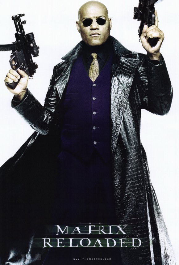The Matrix Reloaded Movie Poster Print showcasing dynamic imagery