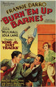 Burn 'em Up Barnes Movie Poster Print featuring dynamic vintage film imagery.