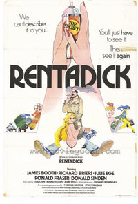 Rentadick Movie Poster Print featuring unique film art.