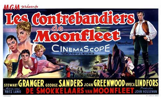 Moonfleet Movie Poster Print featuring classic film art.