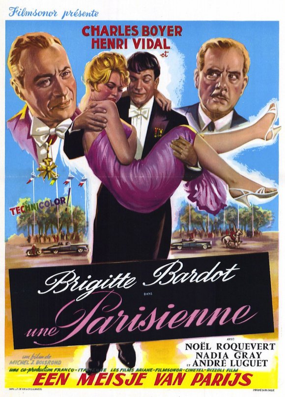 Une Parisienne Movie Poster Print showcasing classic cinema charm.