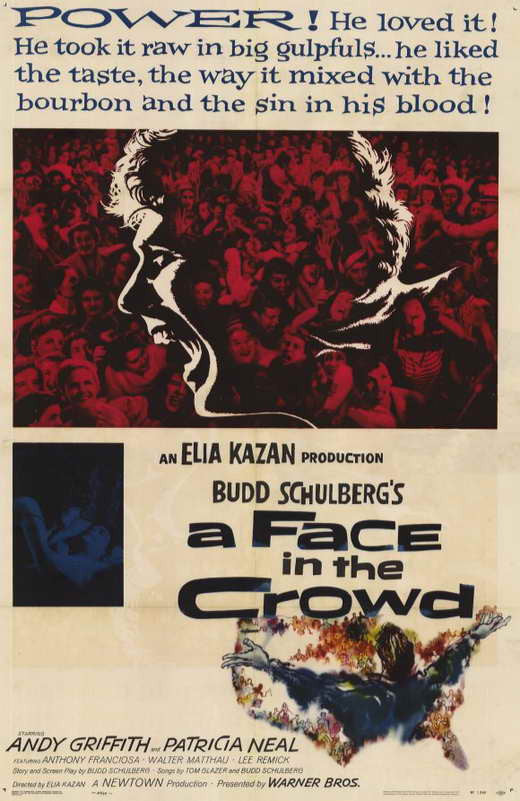 A Face in the Crowd Movie Poster Print - 11x17