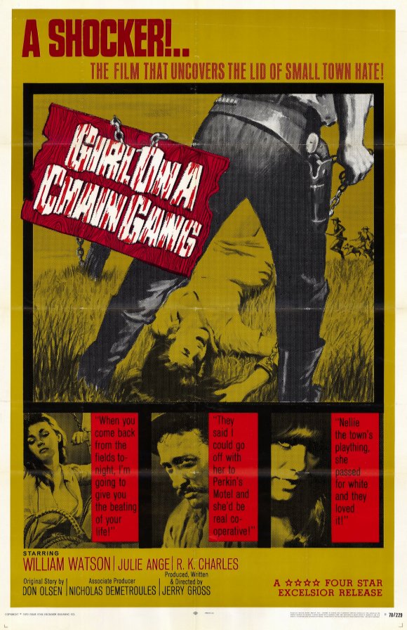 Girl on a Chain Gang Movie Poster Print featuring dramatic cinematic imagery.