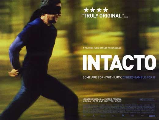 Intacto Movie Poster Print showcasing captivating cinema art.