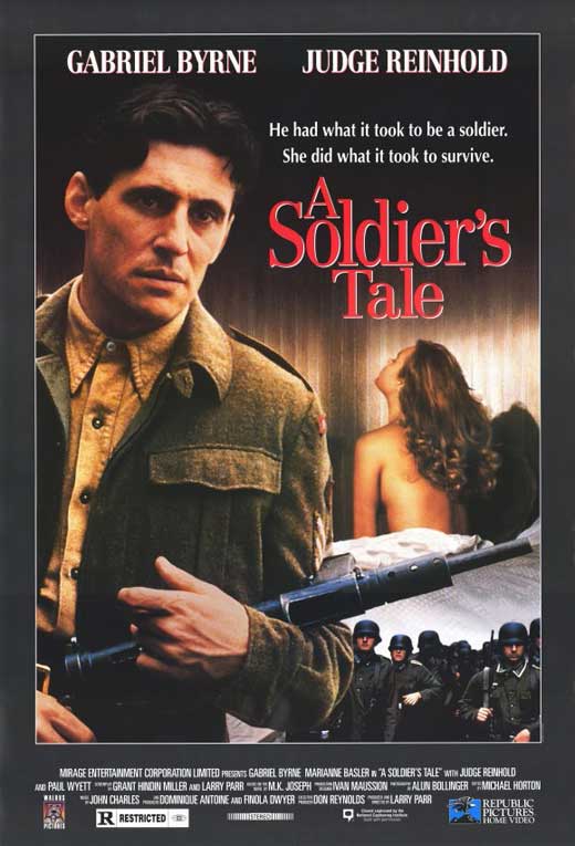 A Soldier's Tale Movie Poster Print showcasing dramatic themes of war and humanity.