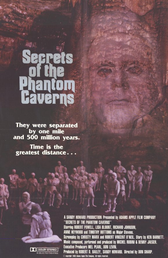 Secrets of the Phantom Caverns Movie Poster Print depicting an adventurous scene.