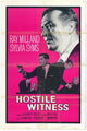 Hostile Witness Movie Poster featuring dramatic imagery.
