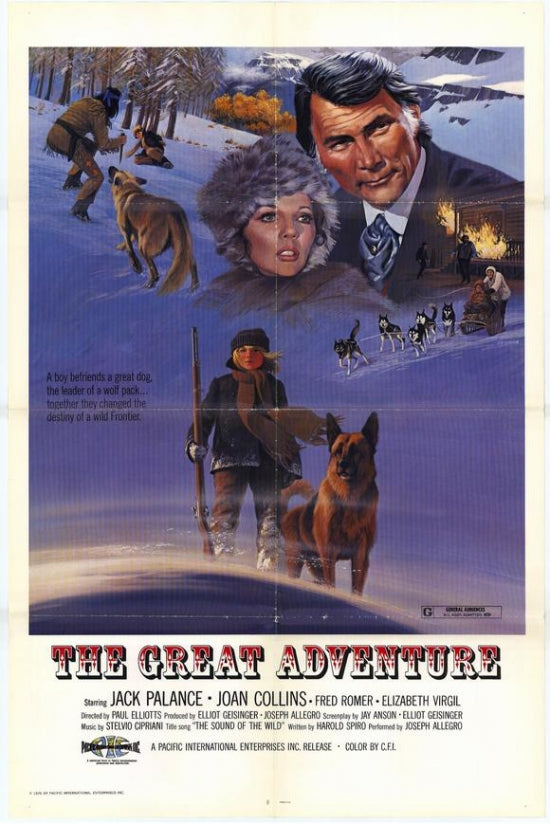The Great Adventure Movie Poster Print showcasing vibrant colors and adventure theme.