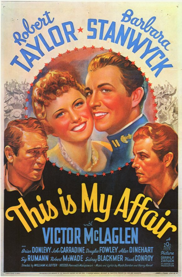 This is My Affair Movie Poster Print showcasing classic cinema romance.