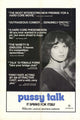 Pussy Talk Movie Poster Print showcasing vibrant design and quality.
