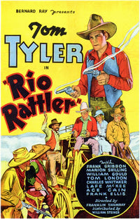 Rio Rattler Movie Poster Print featuring vibrant colors and cinematic design.