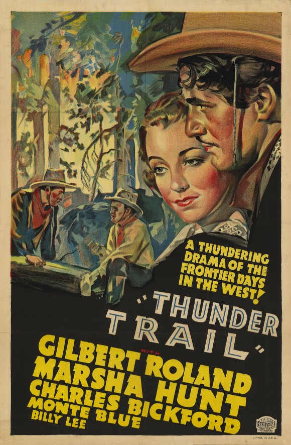 Thunder Trail Movie Poster Print showcasing vibrant colors and dynamic imagery.