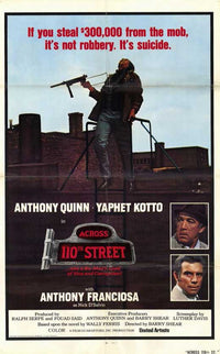 Across 110th Street Movie Poster Print showcasing urban life and classic film art.