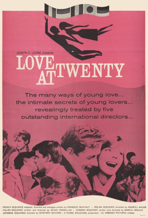 Love at Twenty Movie Poster Print featuring classic cinema romance.