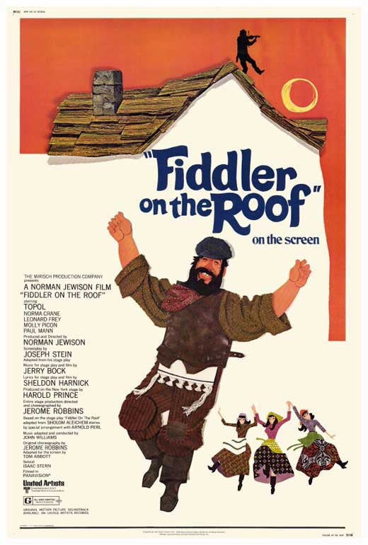 Fiddler on the Roof Movie Poster Print - 11x17