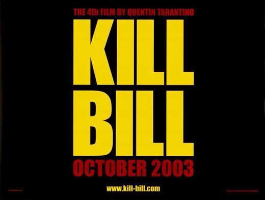 Kill Bill Vol. 1 Movie Poster Print featuring iconic imagery from the film.