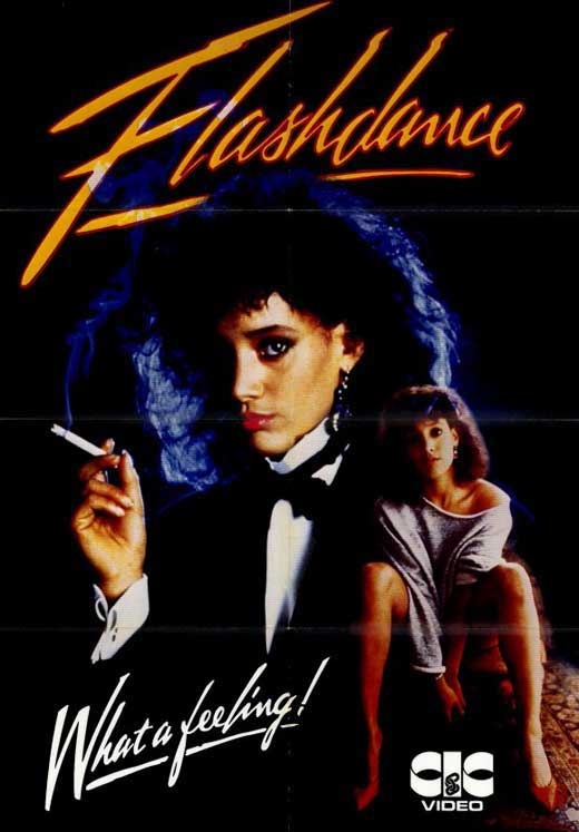 Flashdance Movie Poster Print featuring iconic dance scene.