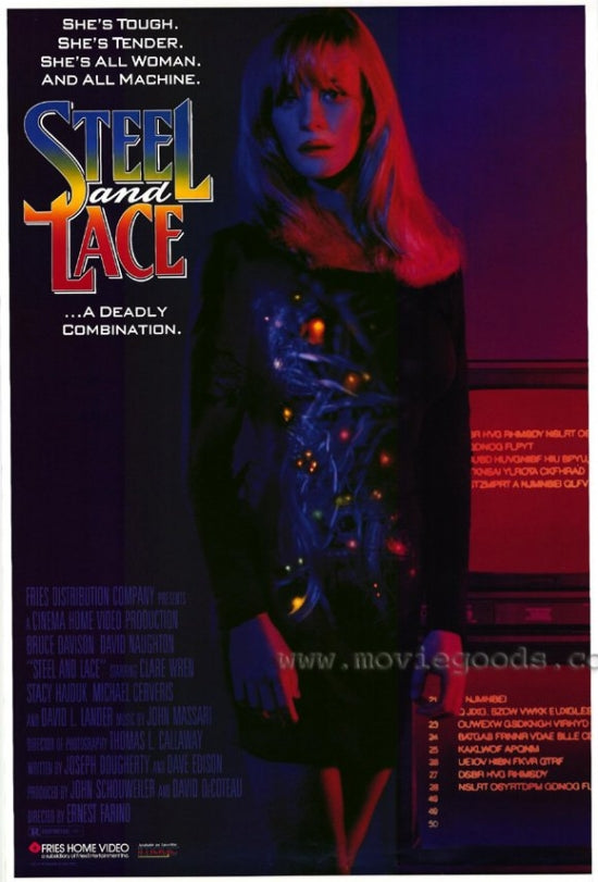Steel and Lace Movie Poster print showcasing dramatic artwork