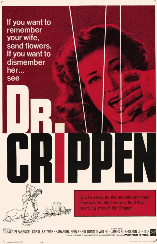 Dr. Crippen Movie Poster Print showcasing classic film art.