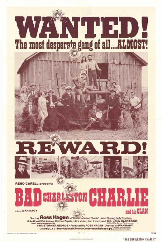 Bad Charleston Charlie Movie Poster Print showcasing vibrant colors and unique design.