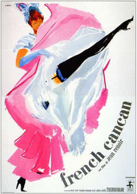 French Can-Can Movie Poster Print showcasing classic cinema art.