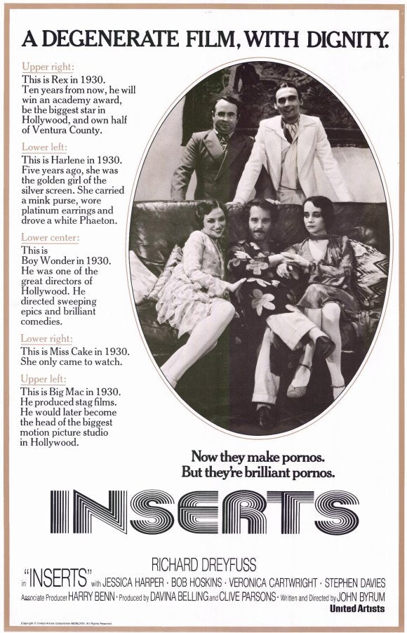 Inserts Movie Poster Print showcasing classic film art.